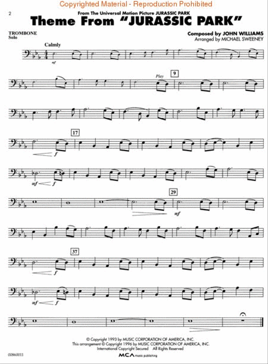 Movie Favorites - Trombone
