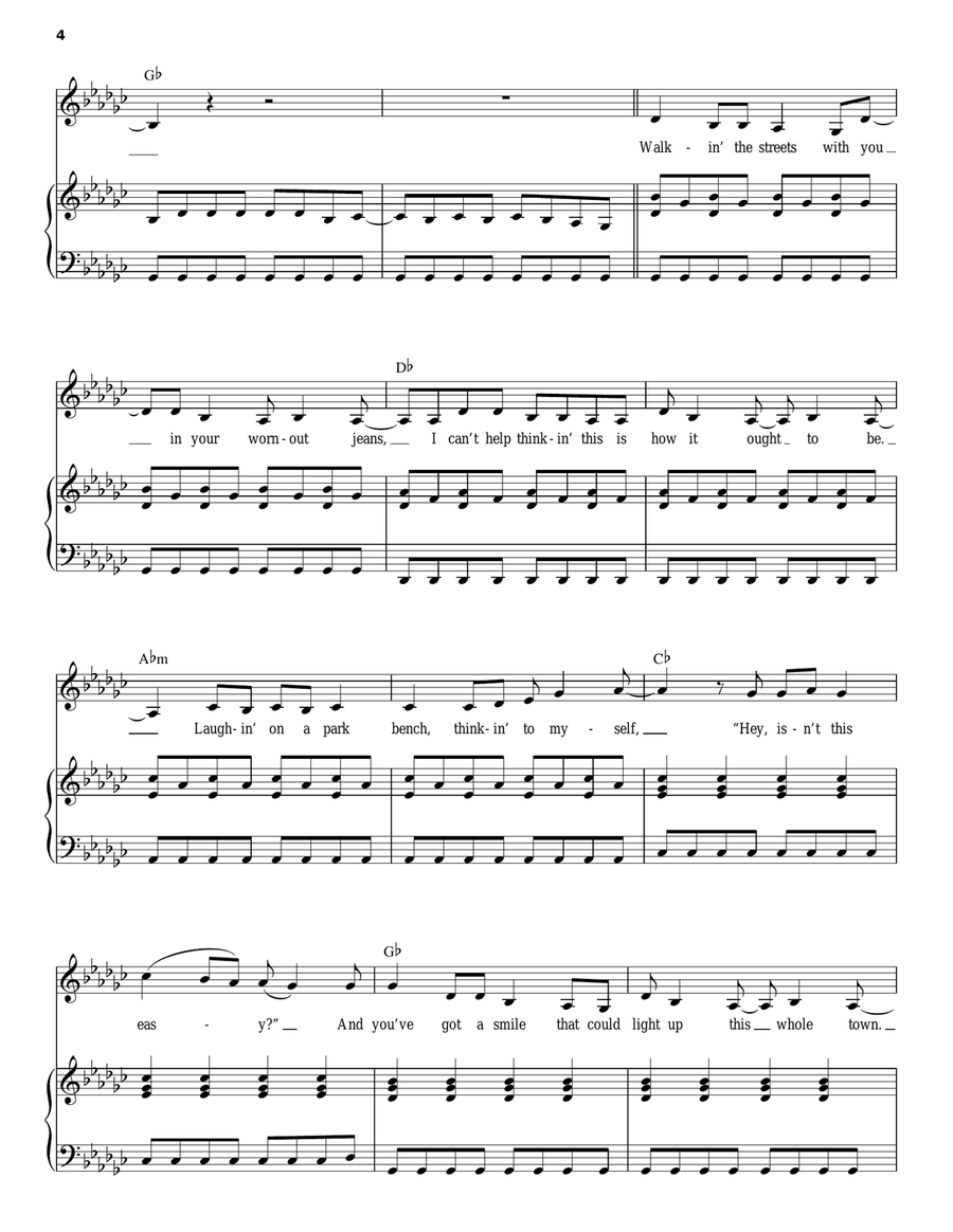 You Belong With Me You Belong With Me Piano, Vocal scores gallery preview page 4