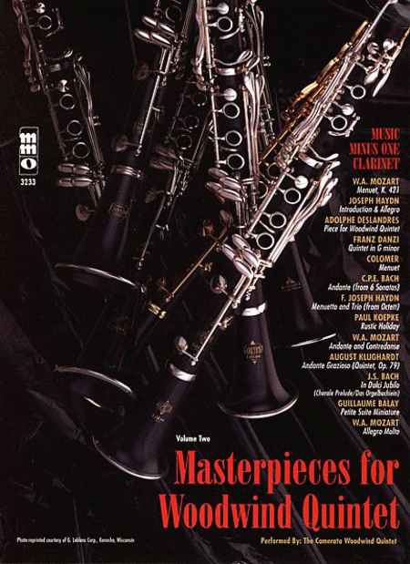 Woodwind Quintets, vol. II: Masterpieces for Woodwind Quintet