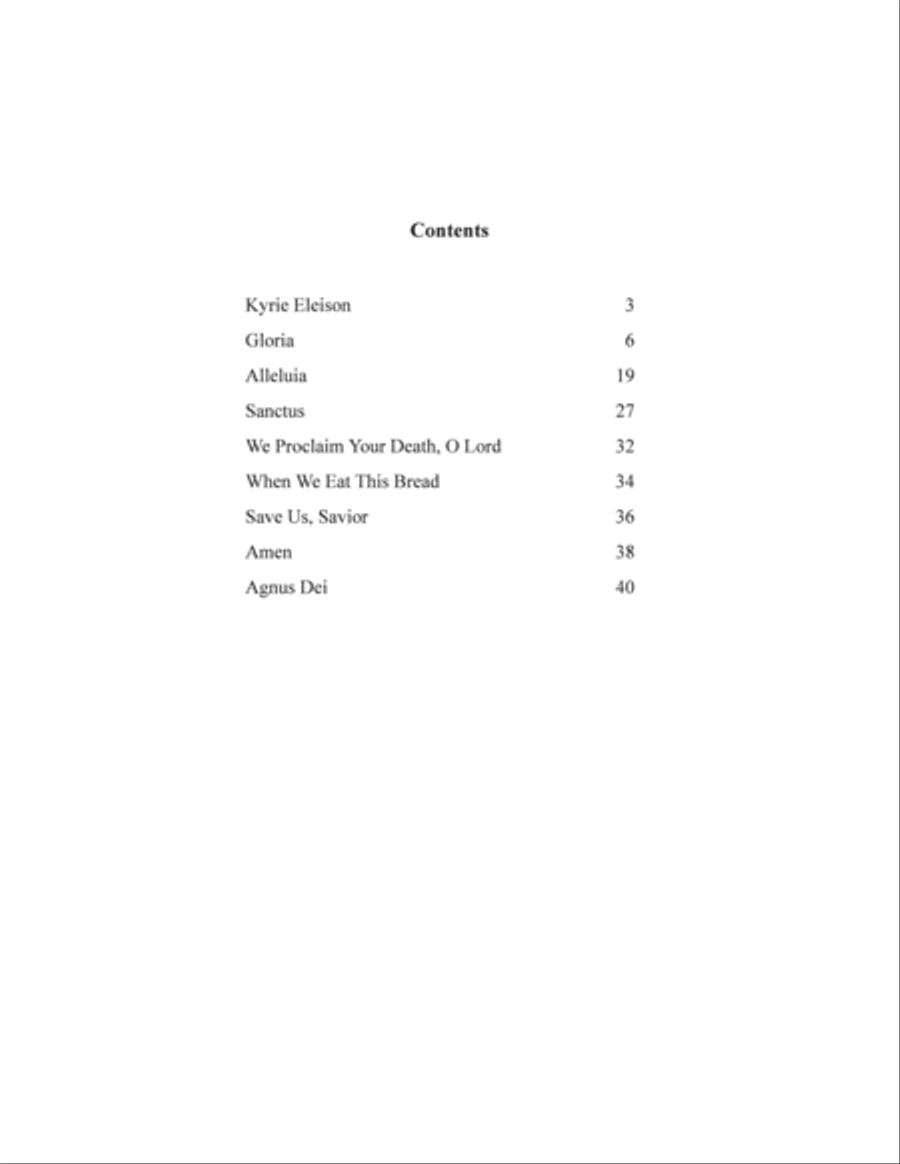 Mass of the Transfiguration Choir scores gallery preview page 2