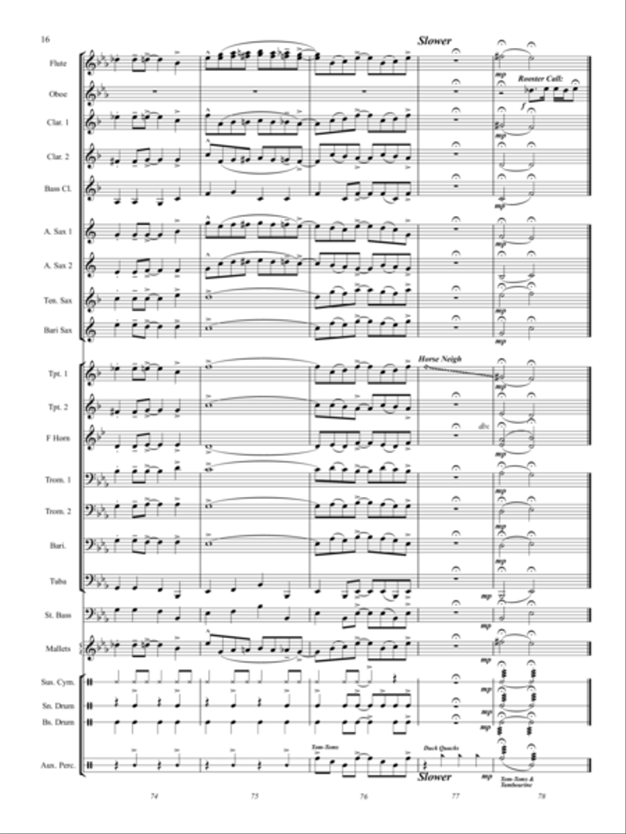 Barnyard Blues Concert Band scores gallery preview page 15