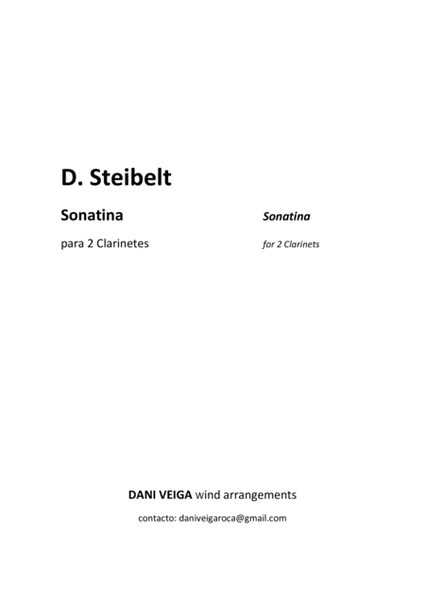 Steibelt Sonatina for 2 Clarinets image number null