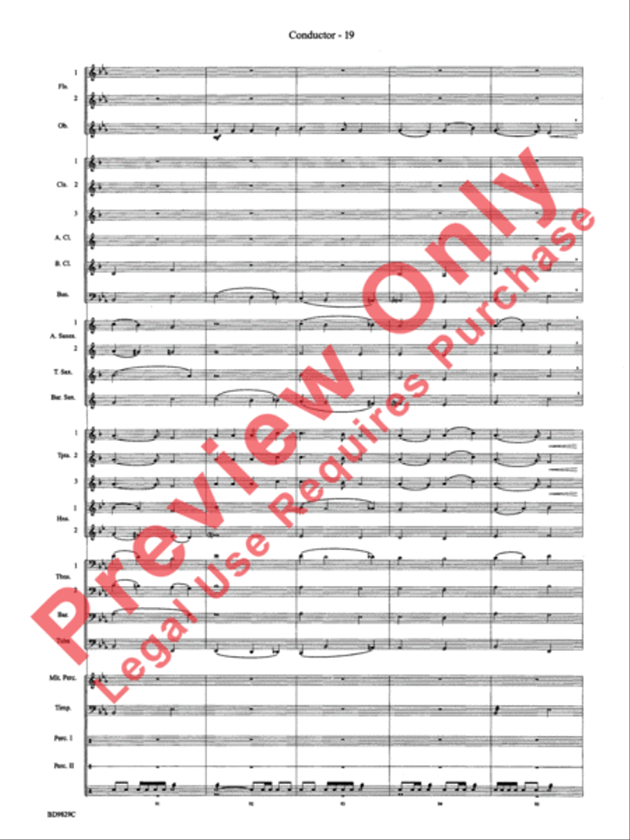 Christmas Winds (Overture) Concert Band scores gallery preview page 21