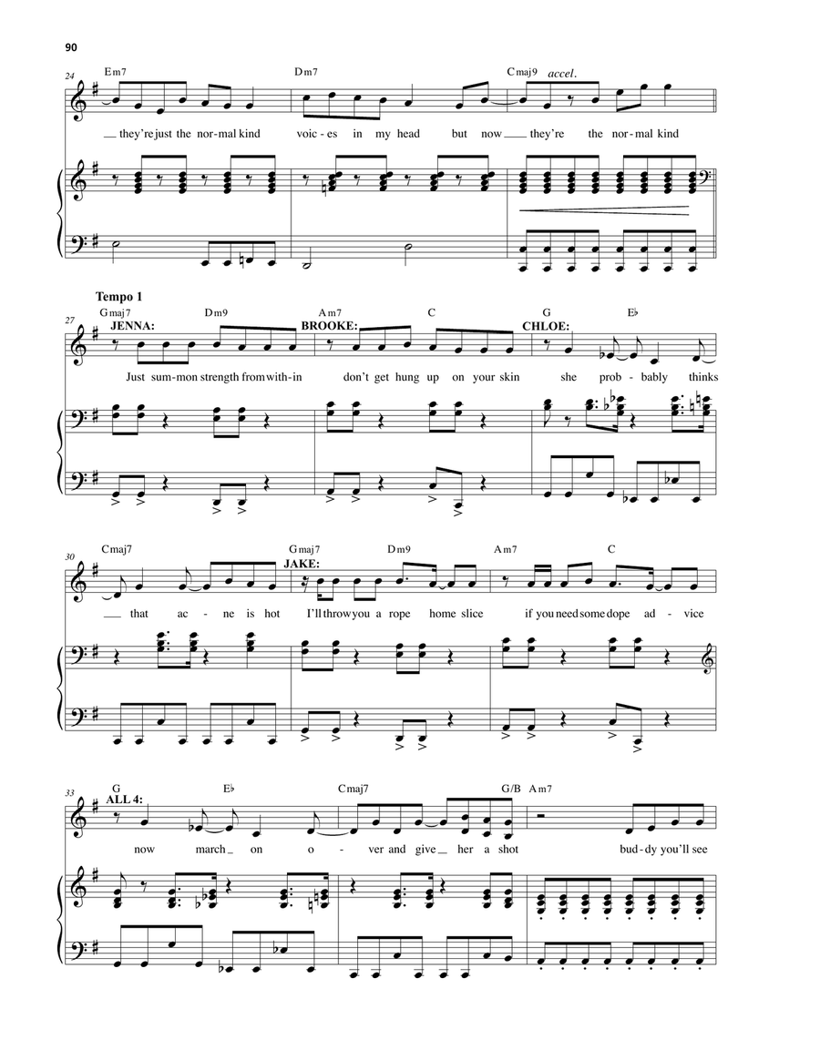 Voices In My Head (from Be More Chill) Piano, Vocal scores gallery preview page 3