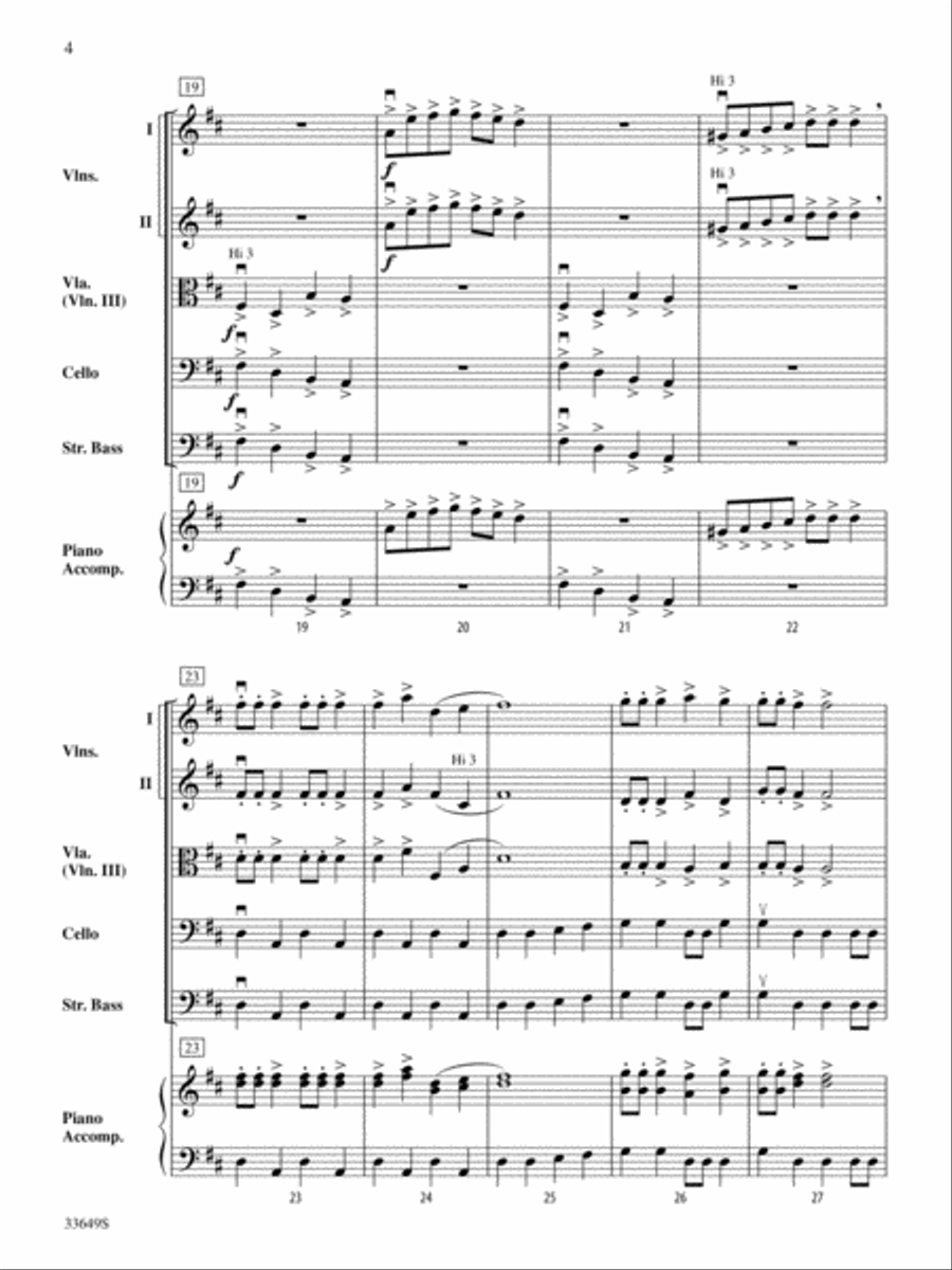 Santa Goes Wild West: Score String Orchestra scores gallery preview page 4