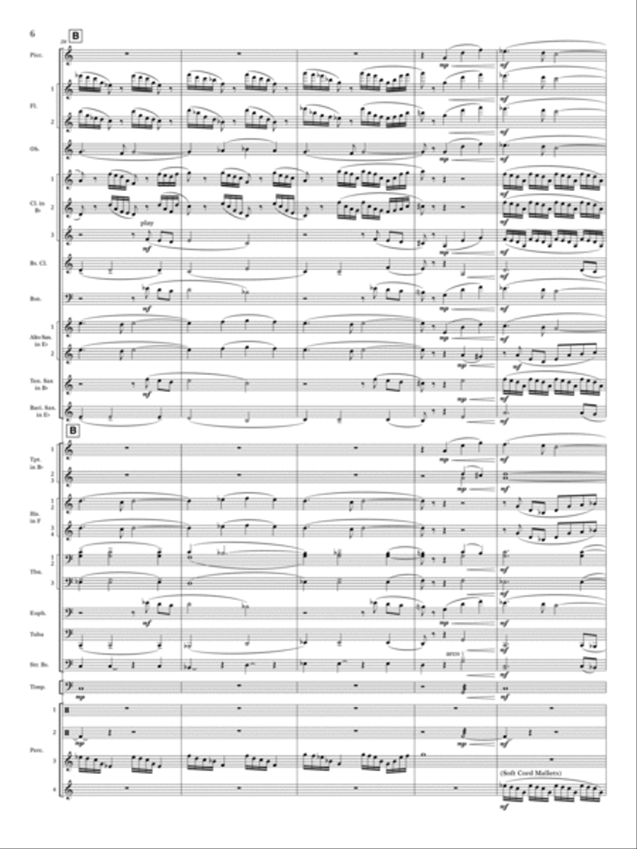 Cry Of The Last Unicorn - Full Score Concert Band scores gallery preview page 6