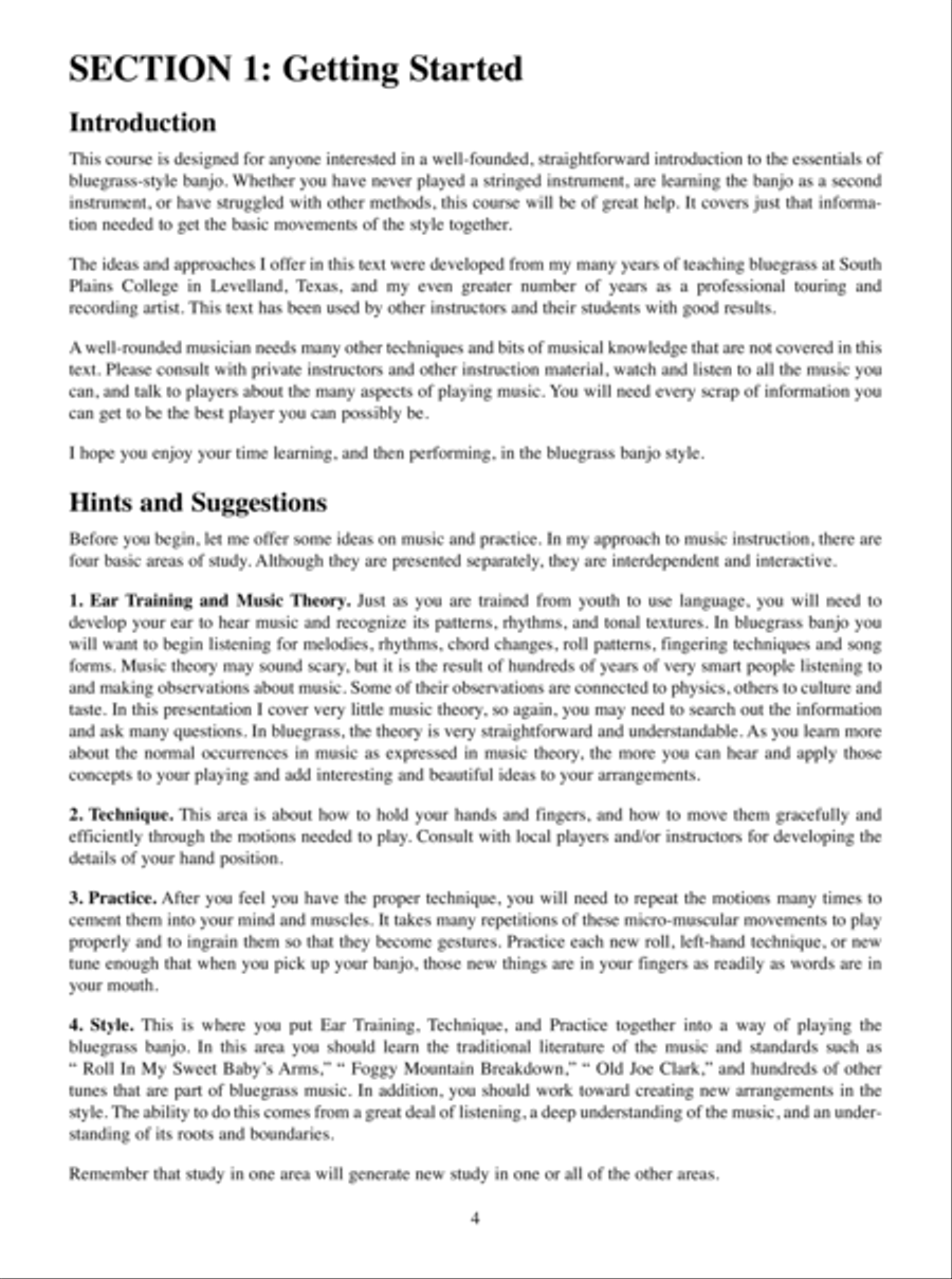 Getting Into Bluegrass Banjo Banjo scores gallery preview page 5