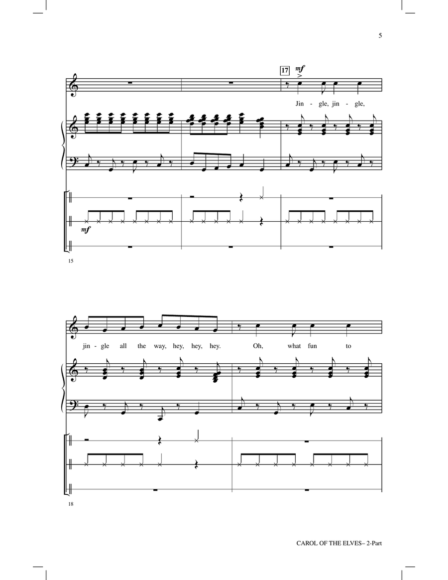 Carol Of The Elves Carol Of The Elves 2-Part scores gallery preview page 4