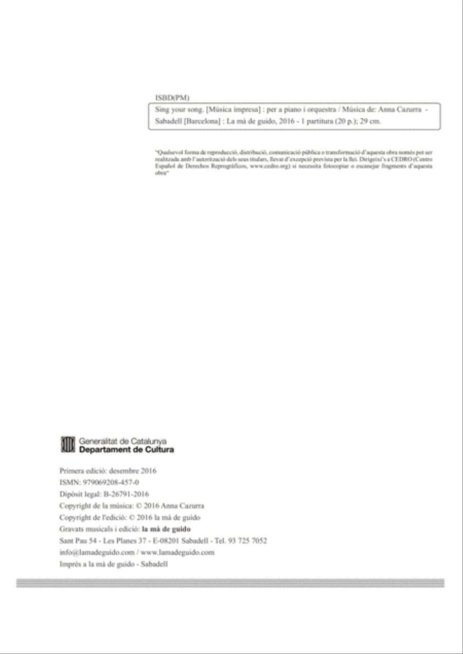 Sing your song Sing your song Full Orchestra scores gallery preview page 4