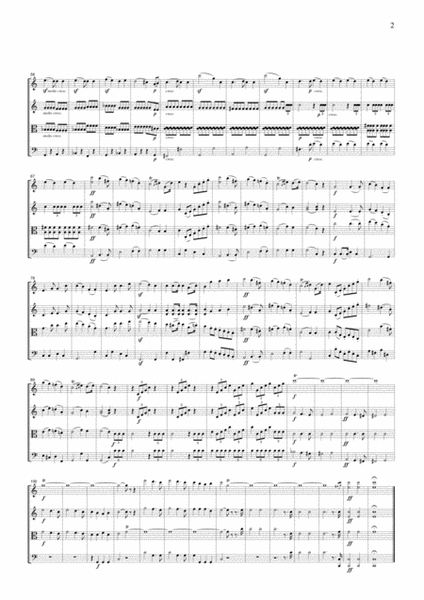 Mendelssohn Wedding March from A Midsummer Night's Dream, for string quartet, CM201 image number null