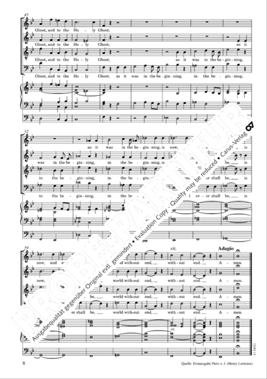 An evening service 4-Part scores gallery preview page 9