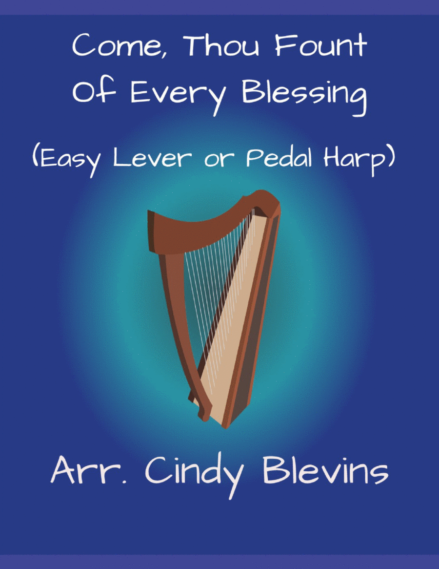 Come, Thou Fount of Every Blessing, for Easy Harp (Lap Harp Friendly) image number null