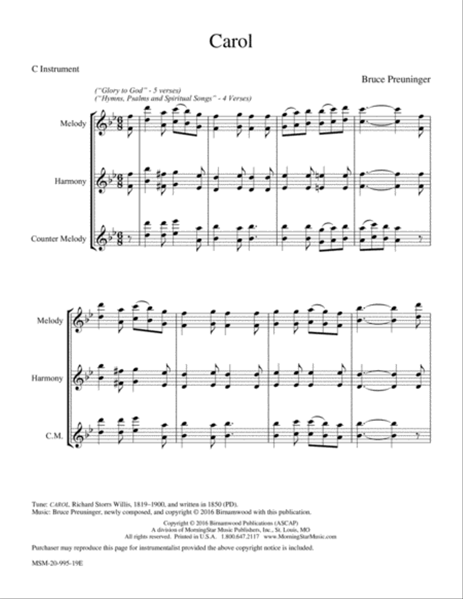 Carol Piano and Keyboard scores gallery preview page 2