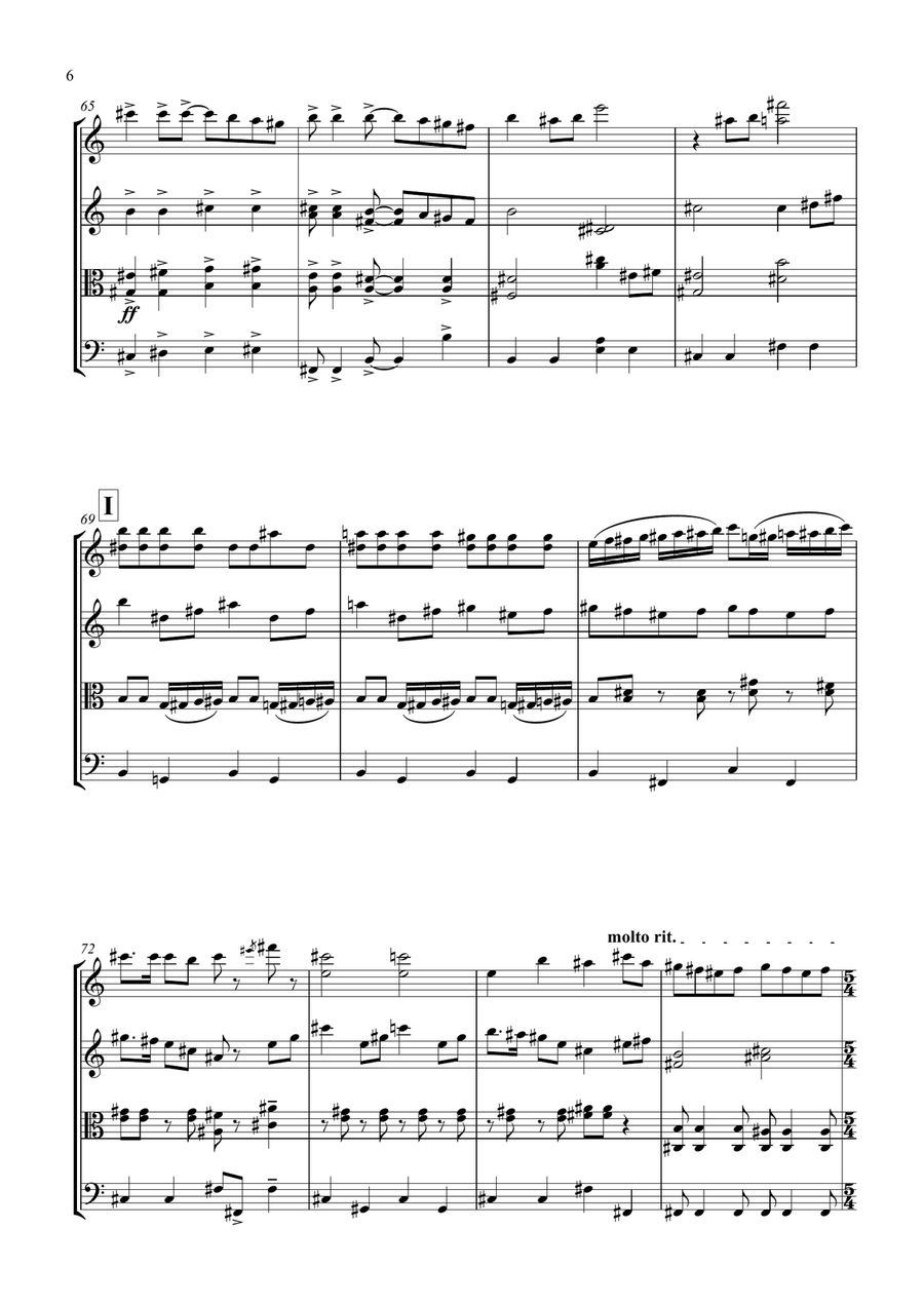 Be Our Guest Be Our Guest String Quartet scores gallery preview page 6