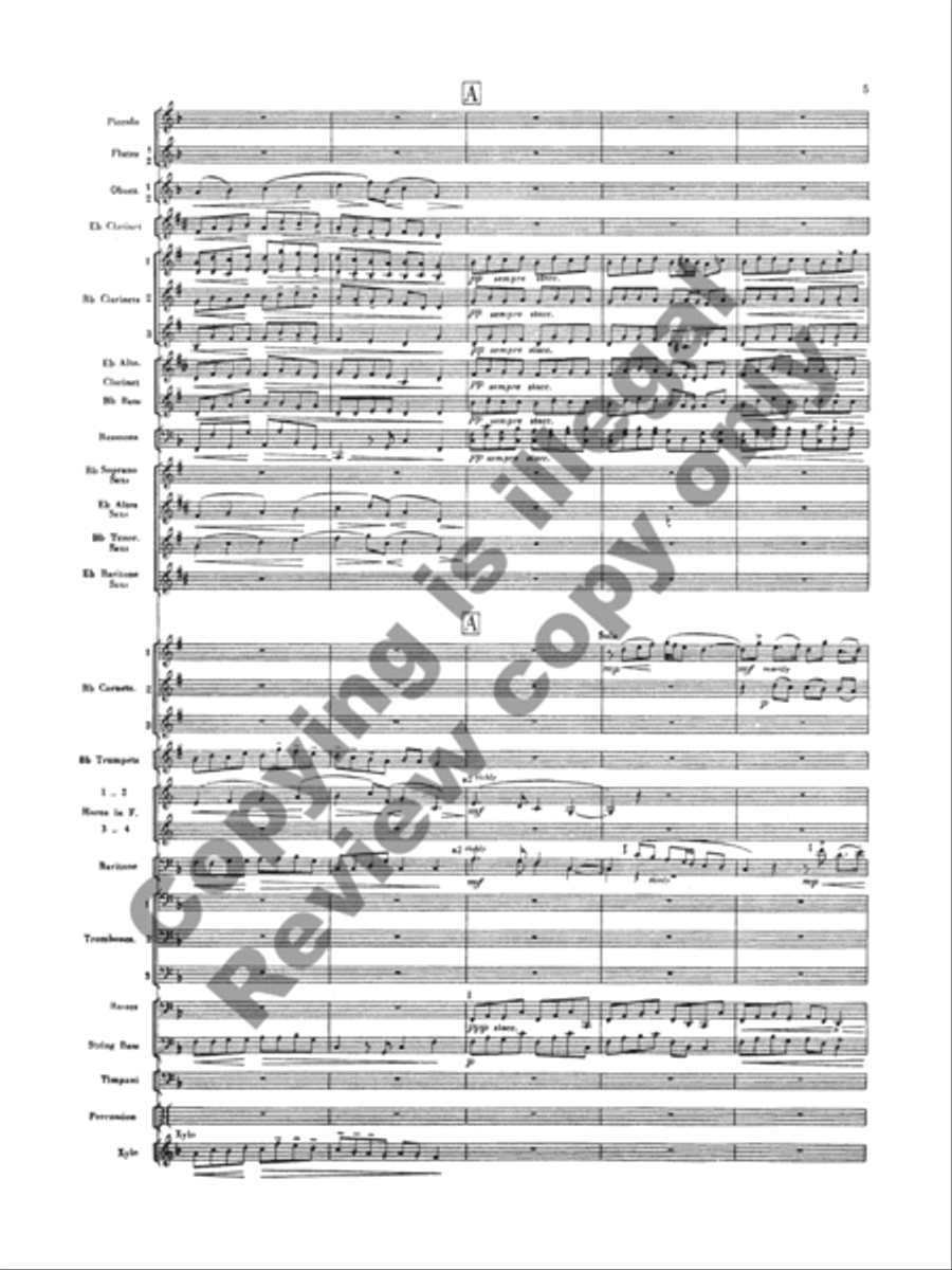 Handel in the Strand Concert Band scores gallery preview page 7