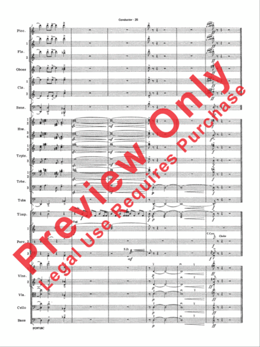 The Empire Strikes Back Medley Full Orchestra scores gallery preview page 56