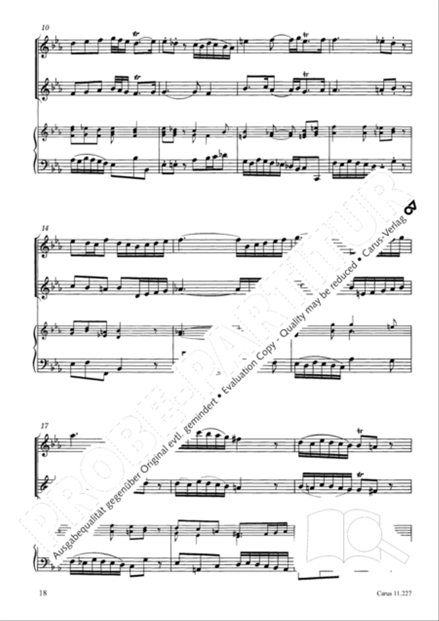 Concerto a tre in C Concerto a tre in C Recorder scores gallery preview page 19