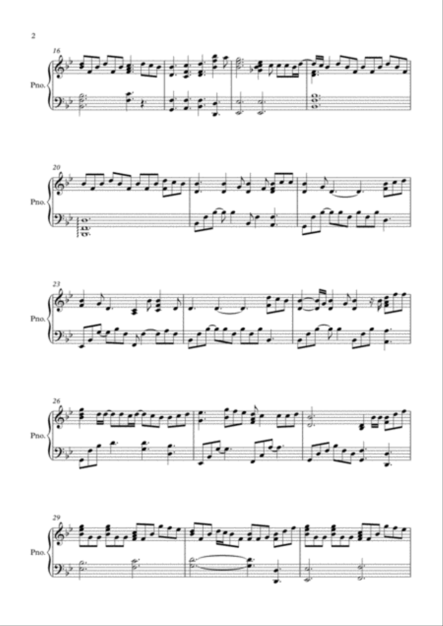 You Are The Reason Piano Solo scores gallery preview page 2