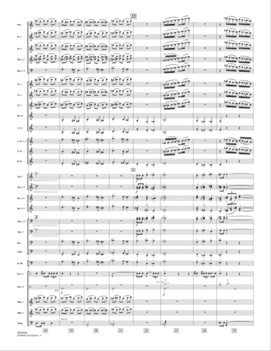 Dybbuk Variations - Conductor Score (Full Score) Conductor Score scores gallery preview page 5