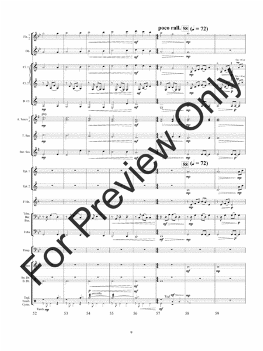 Lincoln At Gettysburg Concert Band scores gallery preview page 12