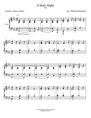 O Holy Night [arr. for solo piano]