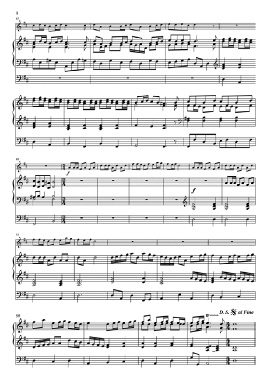 H. Purcell - Trumpet Tune (Cebell, Air and Fanfare) for 1-2 trumpets, timp. ad lib. and organ Trumpet Duet scores gallery preview page 5