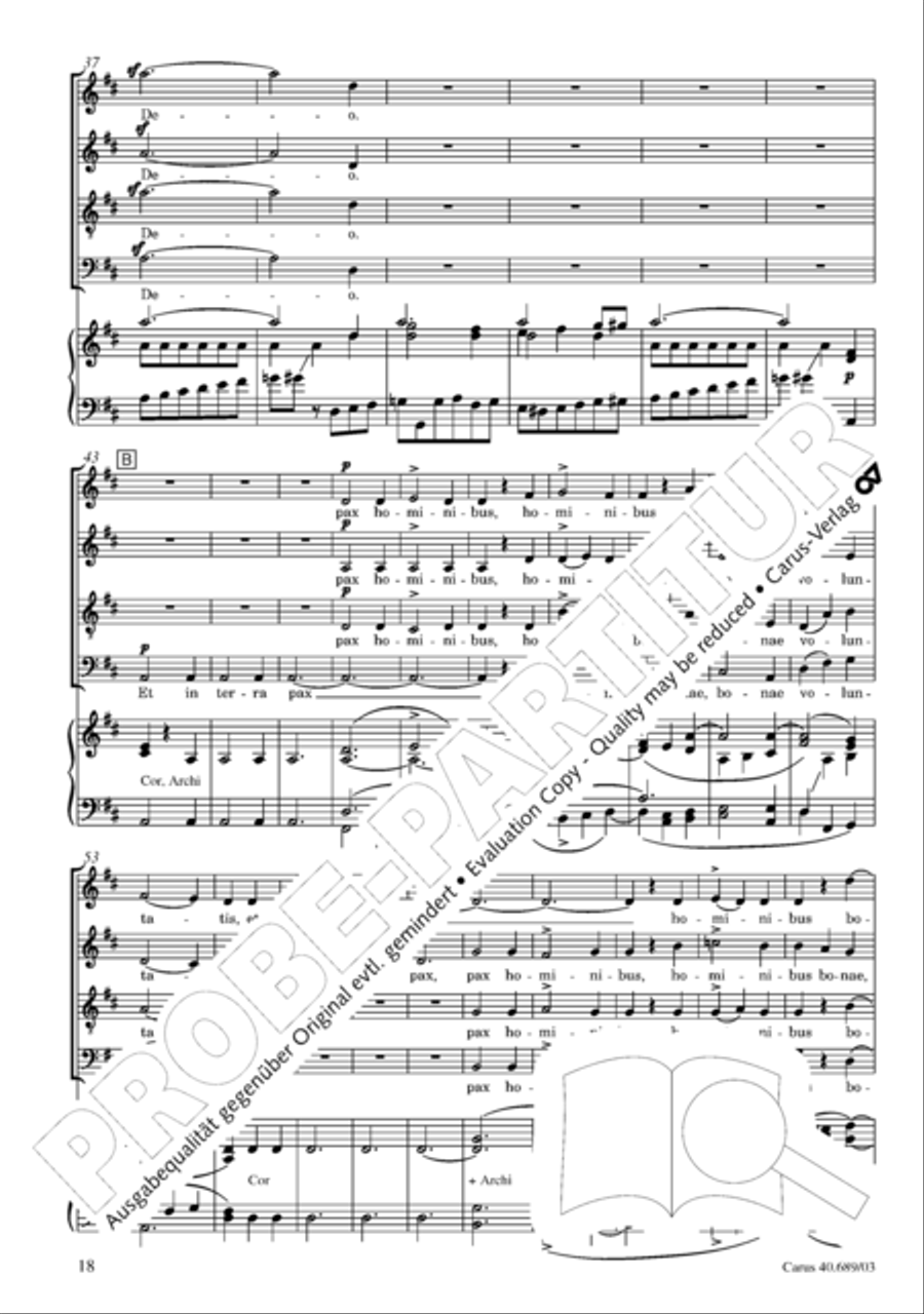 Missa solemnis Missa solemnis 4-Part scores gallery preview page 19