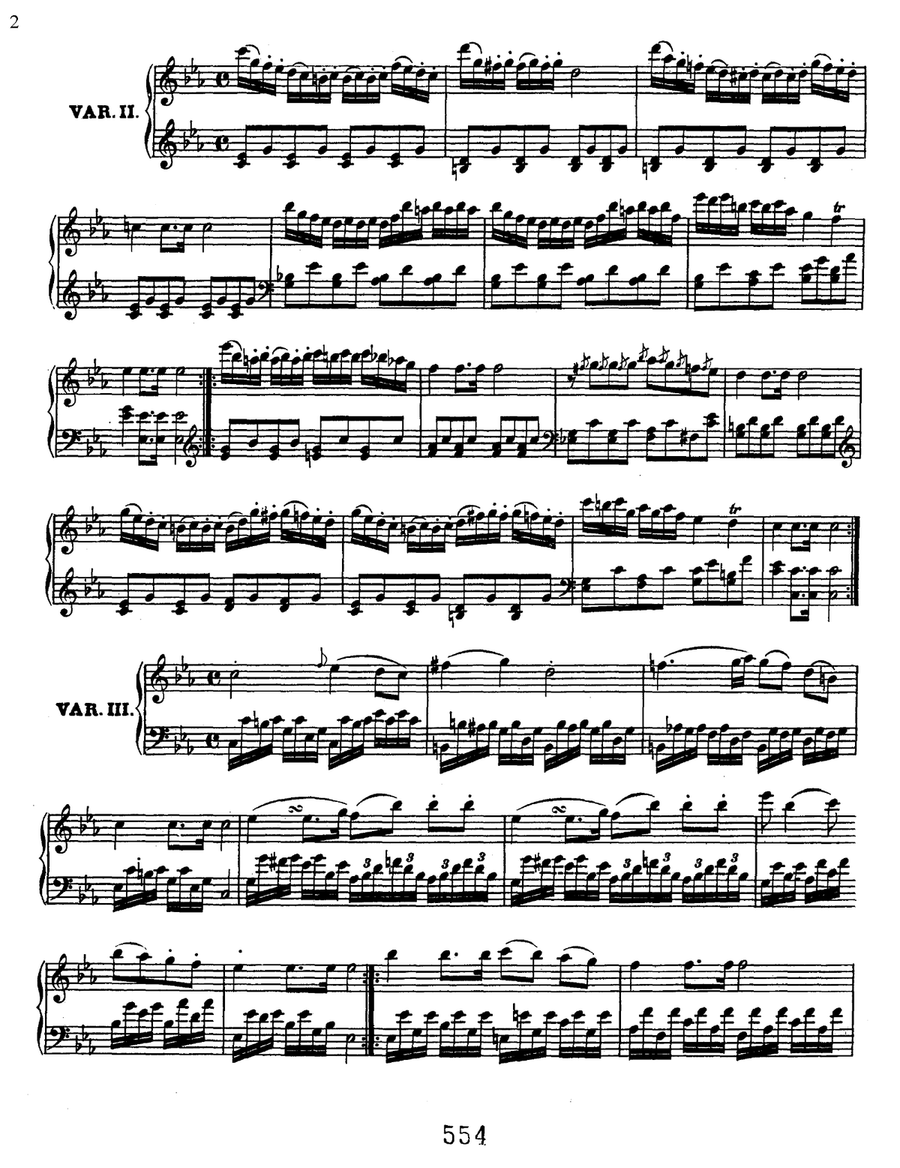 Variations (9) On A March By Dressler, Woo 63 Piano Solo scores gallery preview page 2