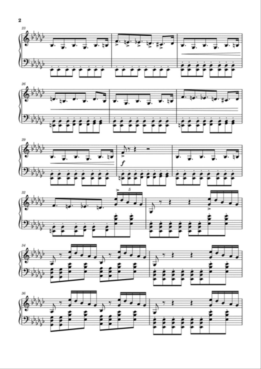 Chase Chase Piano Solo scores gallery preview page 2