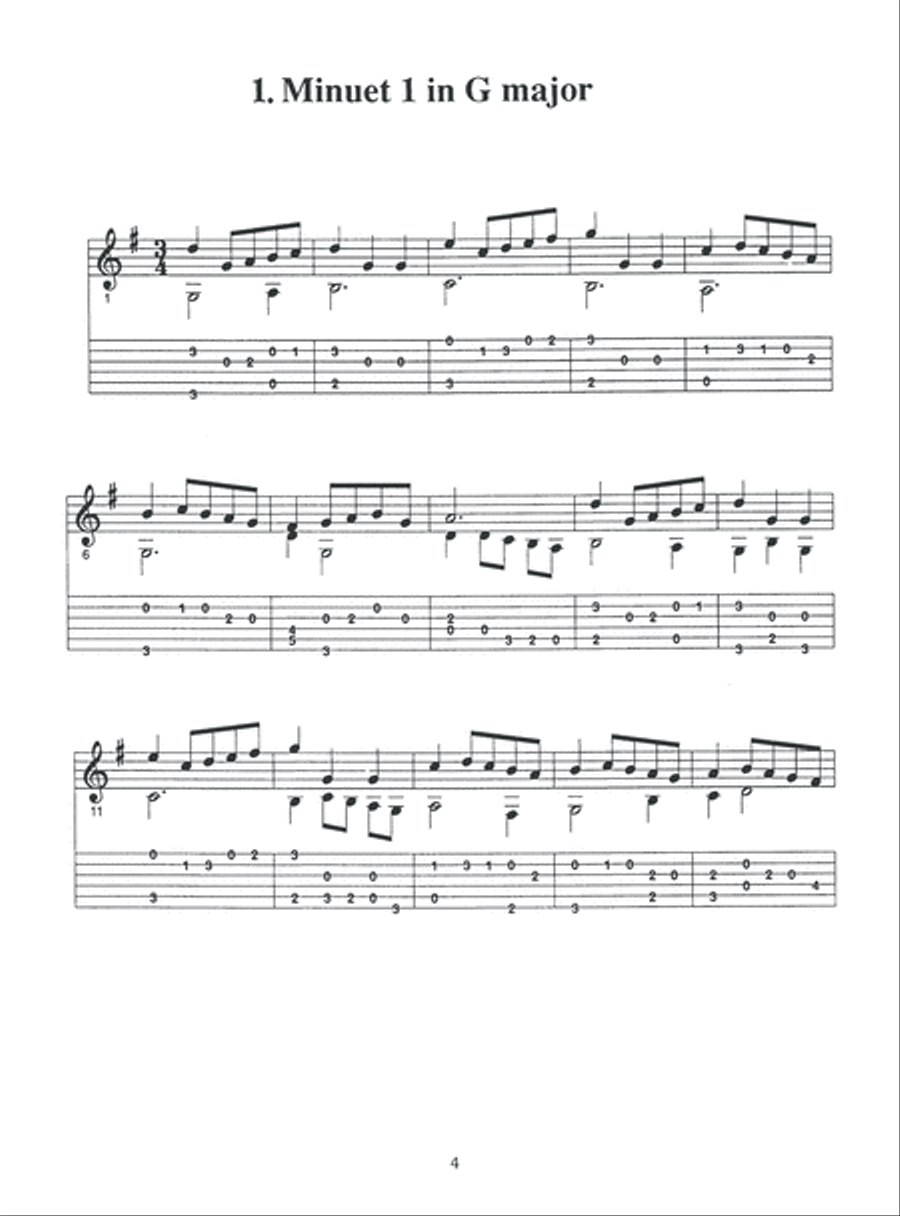 J. S. Bach in Tablature Acoustic Guitar scores gallery preview page 6