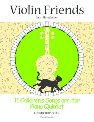 Book cover for 11 Children's Songs arr. for Piano Quintet: Conductor's Score