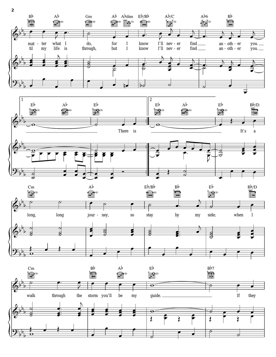 I'll Never Find Another You Piano, Vocal, Guitar scores gallery preview page 2