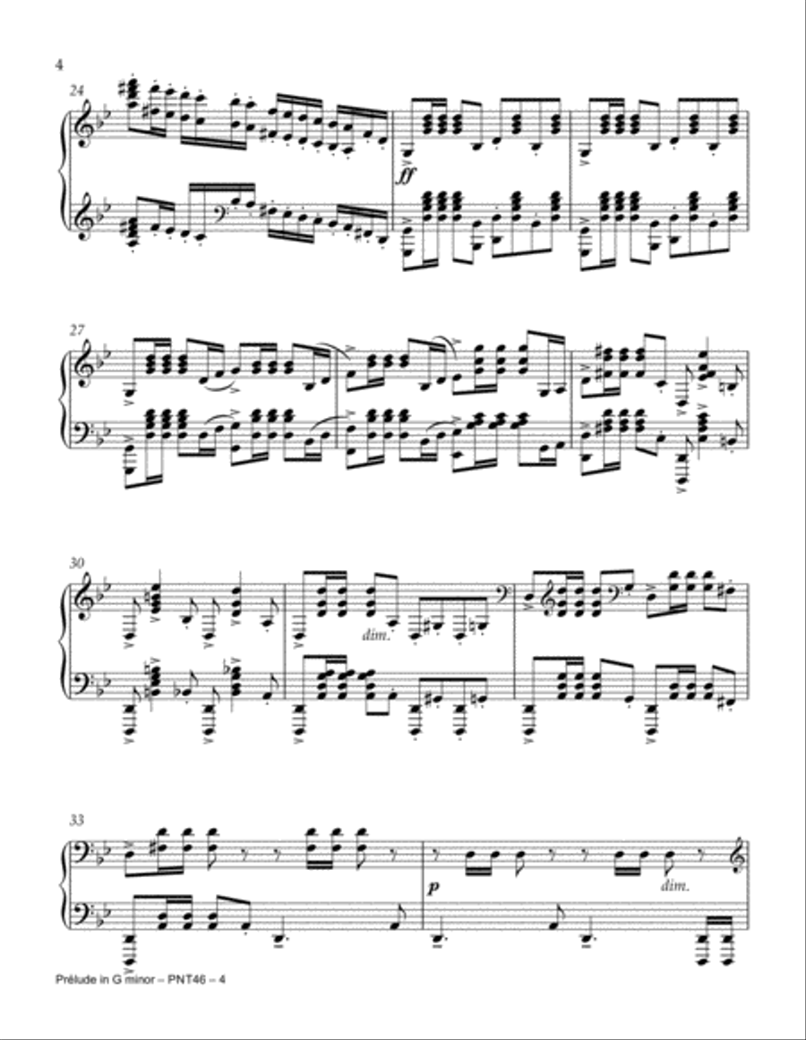 Prelude In G Minor Piano Method scores gallery preview page 4
