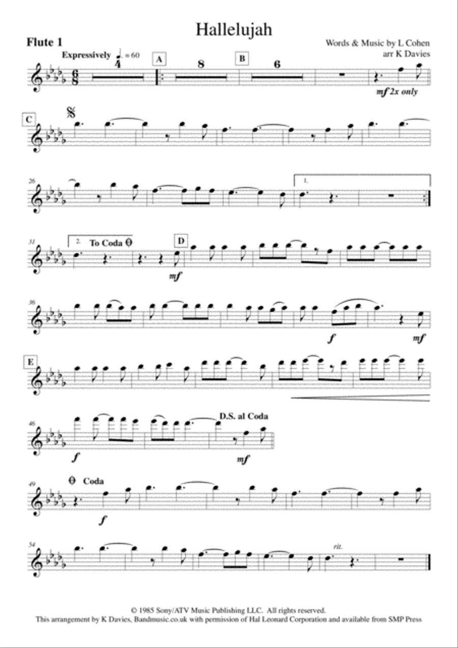 Hallelujah Small Ensemble scores gallery preview page 2