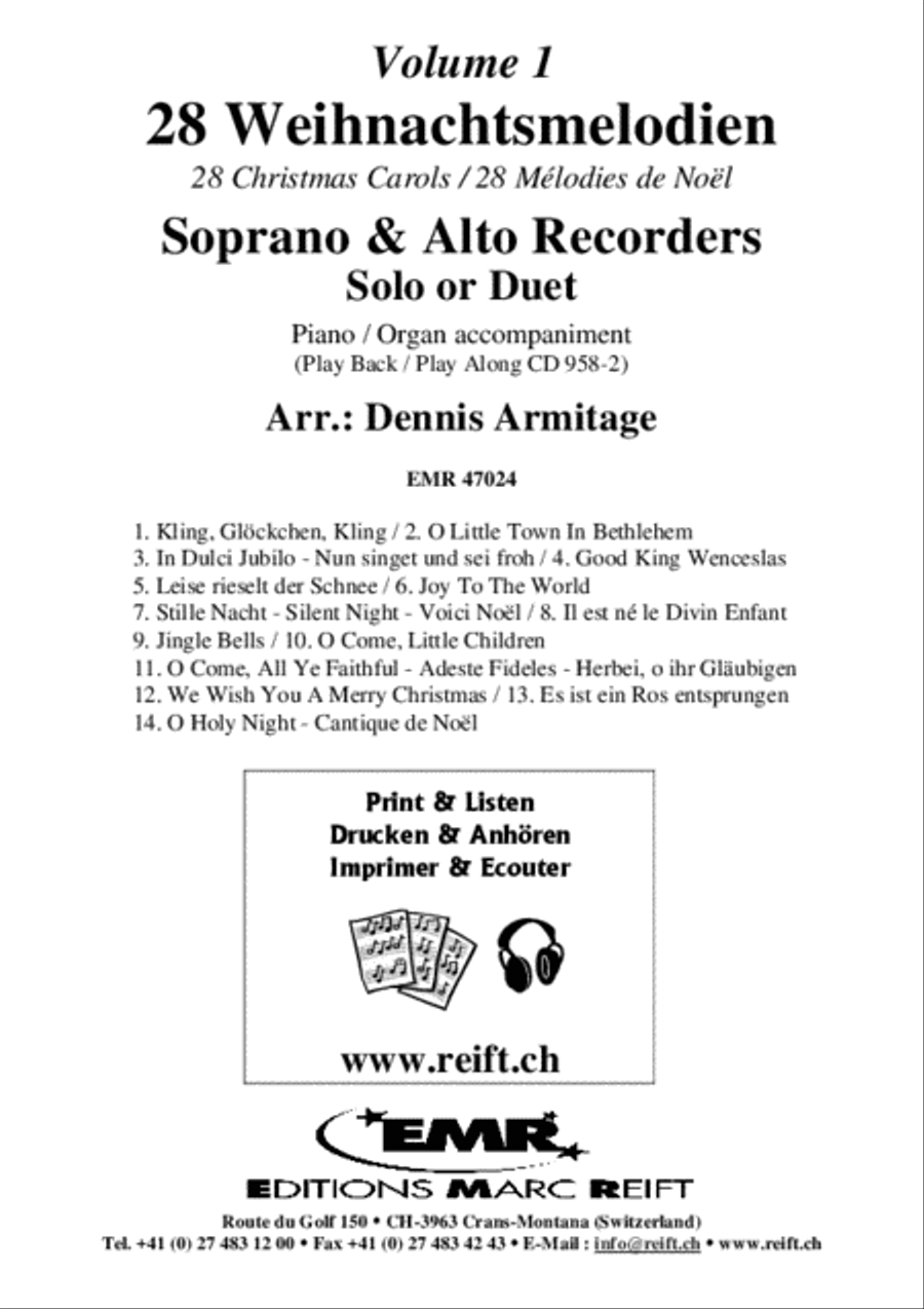 28 Weihnachtsmelodien Vol. 1 Woodwind Duet scores gallery preview page 2