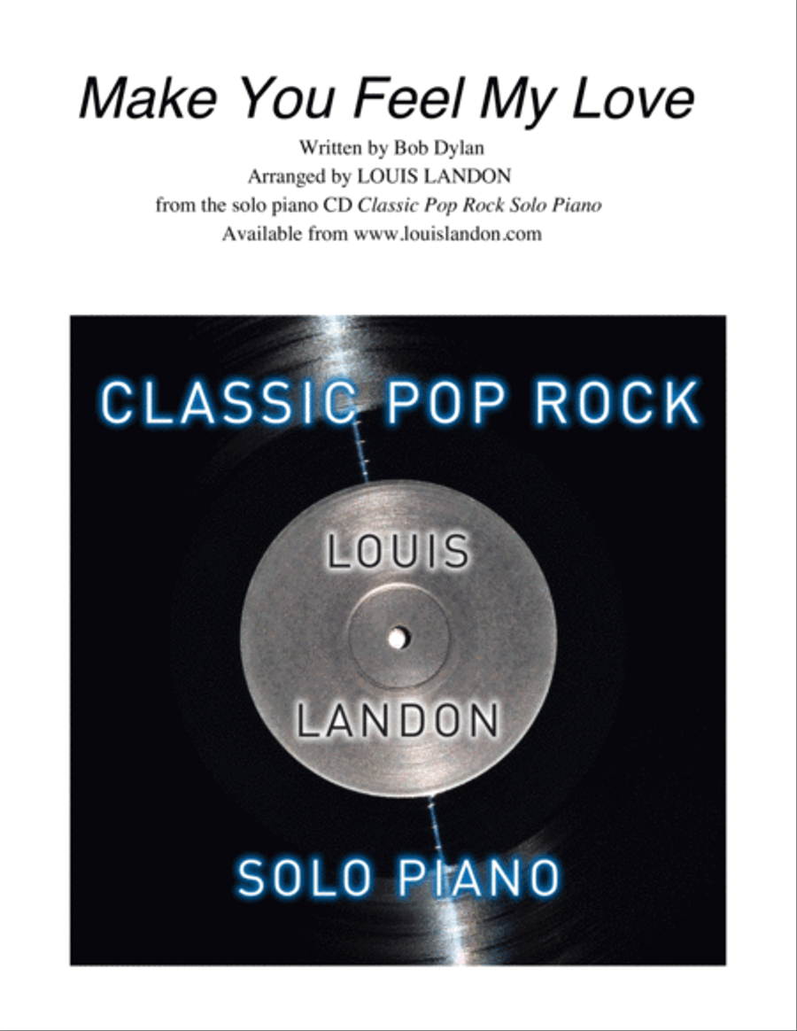 To Make You Feel My Love Piano Solo scores gallery preview page 1