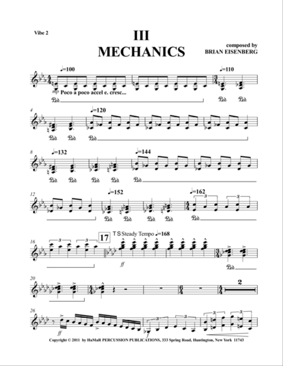 III Mechanics Marimba scores gallery preview page 1