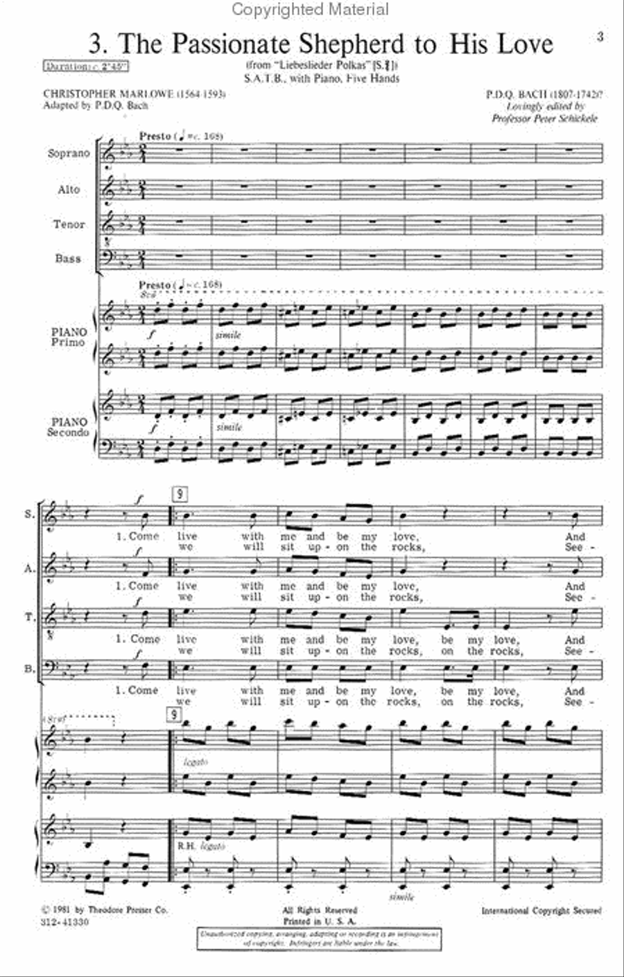 Liebeslieder Polkas, S. 2/4 4-Part scores gallery preview page 2