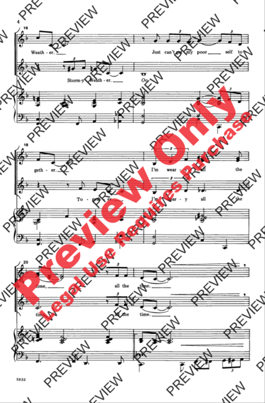 Stormy Weather Women's Choir scores gallery preview page 4