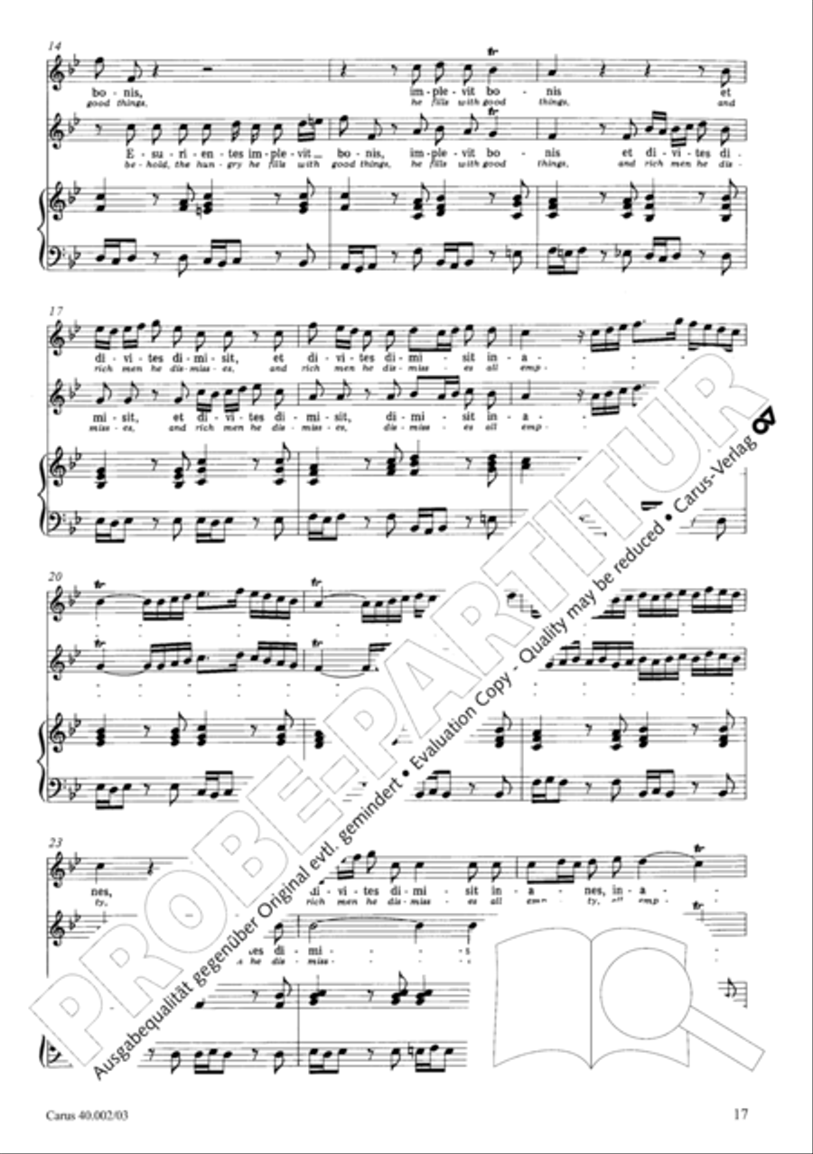 Magnificat Magnificat SA scores gallery preview page 18