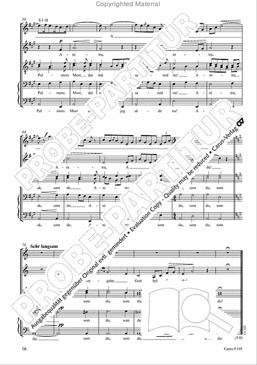 Gottwald/Grieg: Drei Lieder Choir scores gallery preview page 17