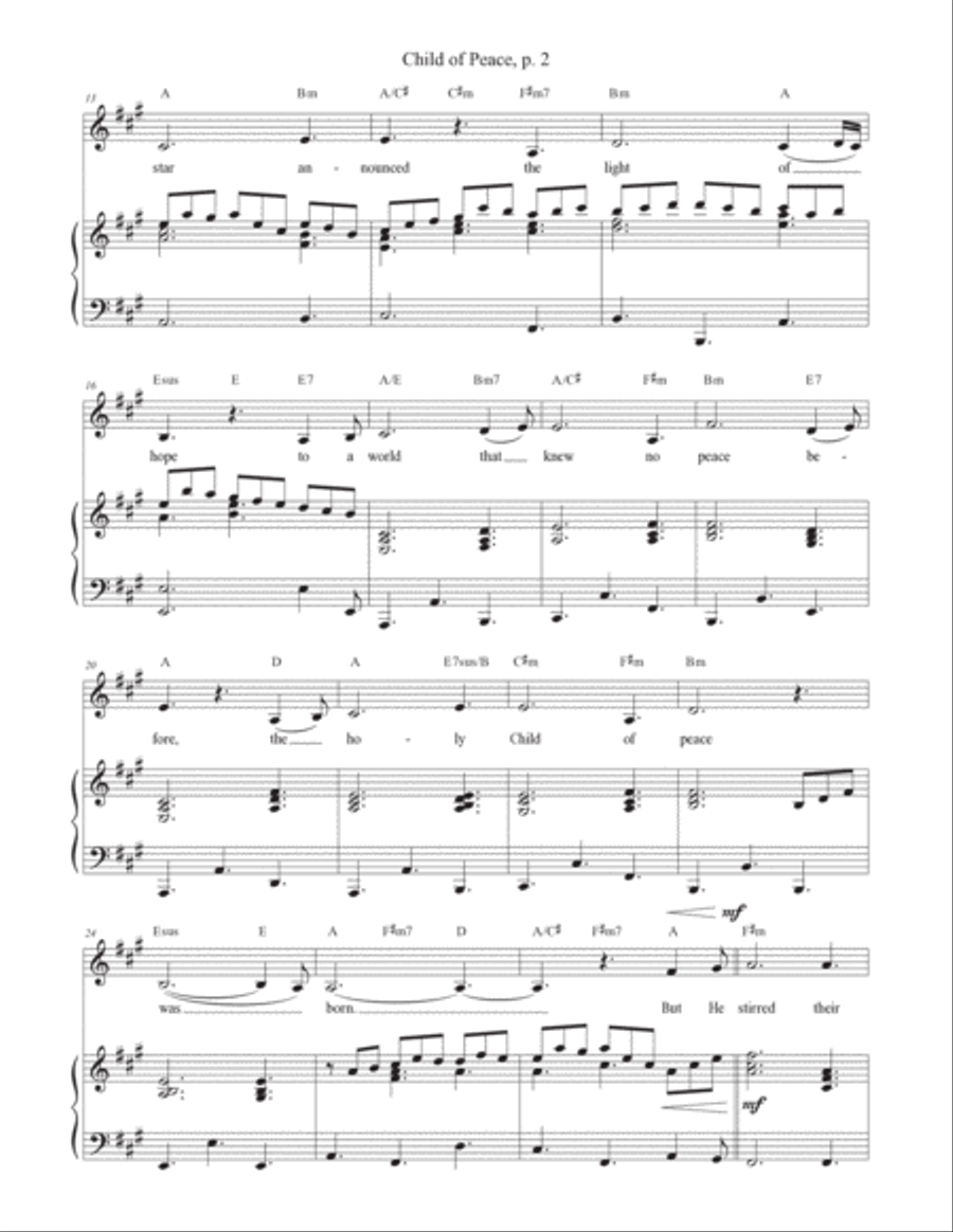 Child Of Peace Child Of Peace Piano, Vocal, Guitar scores gallery preview page 2
