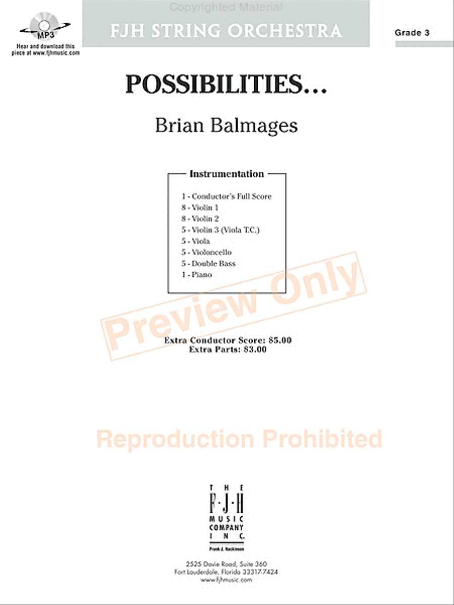 Possibilities... String Orchestra scores gallery preview page 2