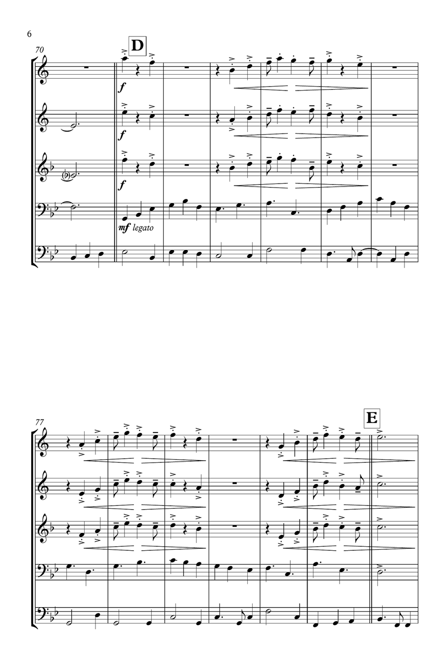 La Fuente La Fuente Brass Quintet scores gallery preview page 6