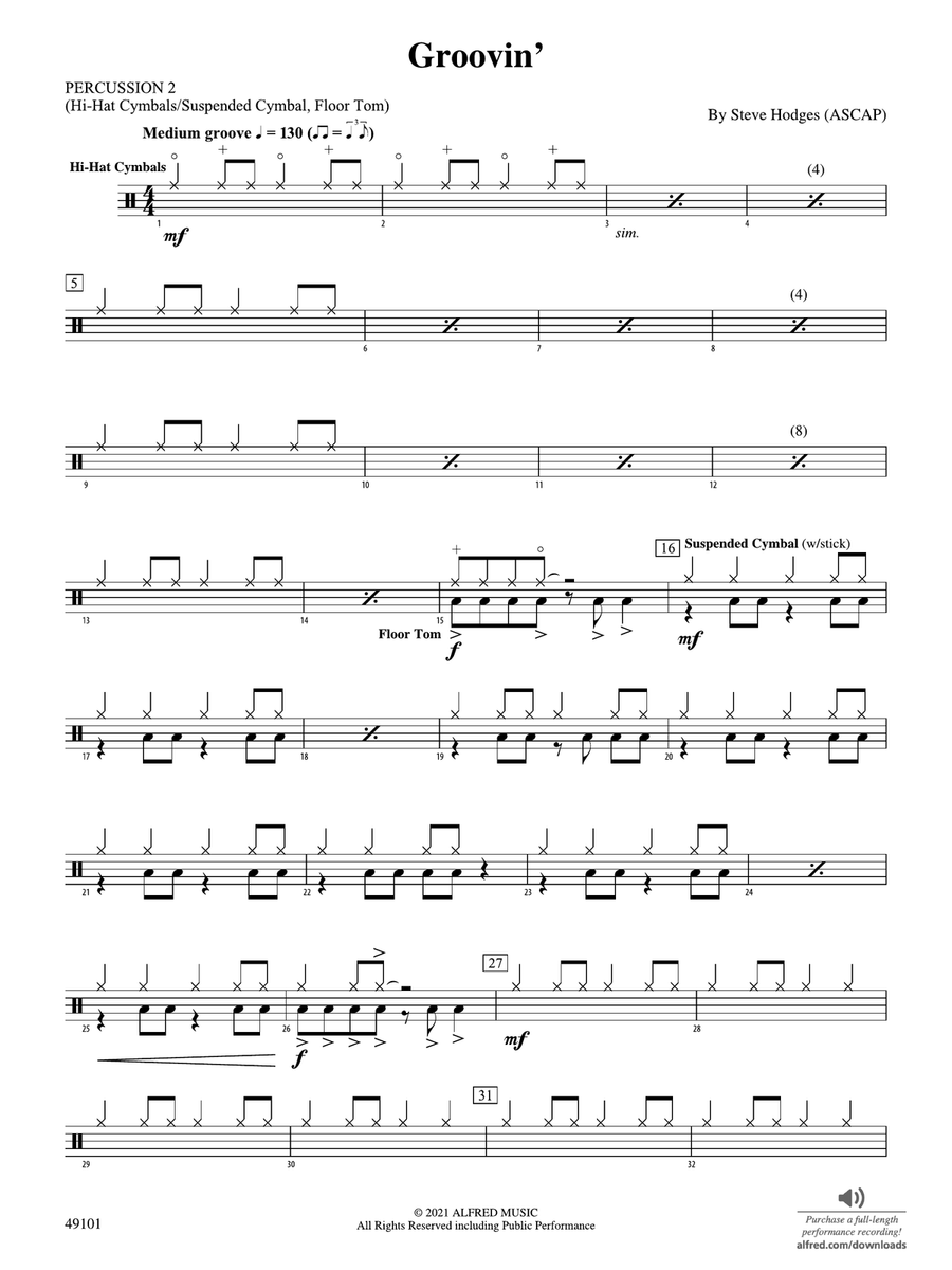 Groovin': 2nd Percussion