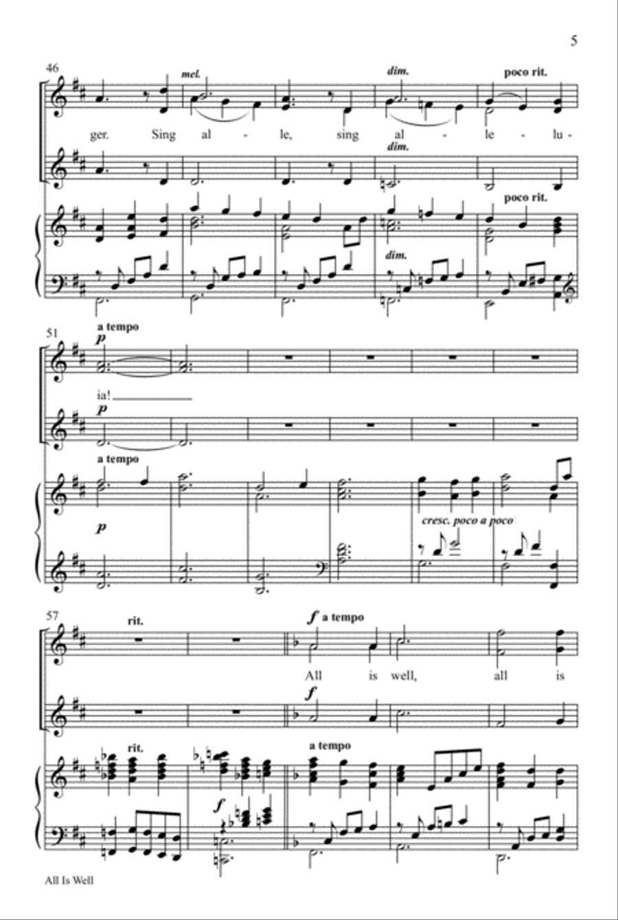 All Is Well All Is Well SSA scores gallery preview page 6