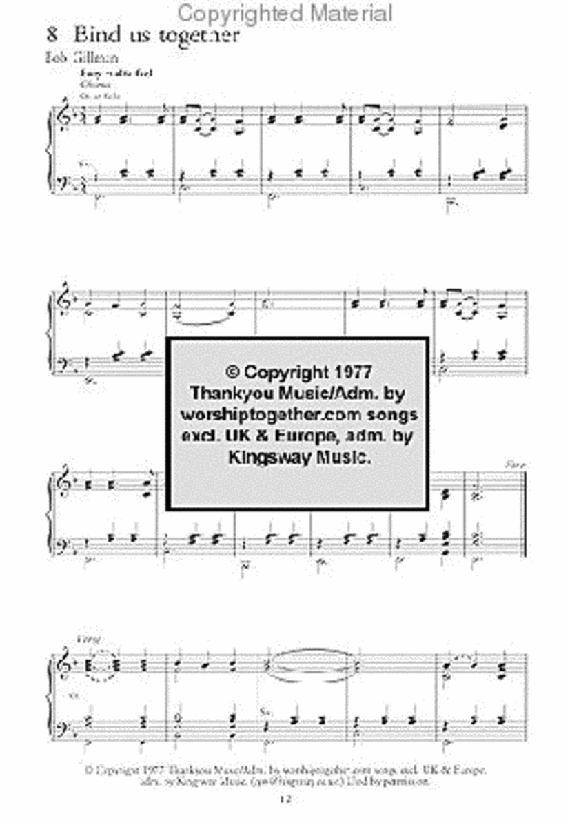 Worship Songs for Organ