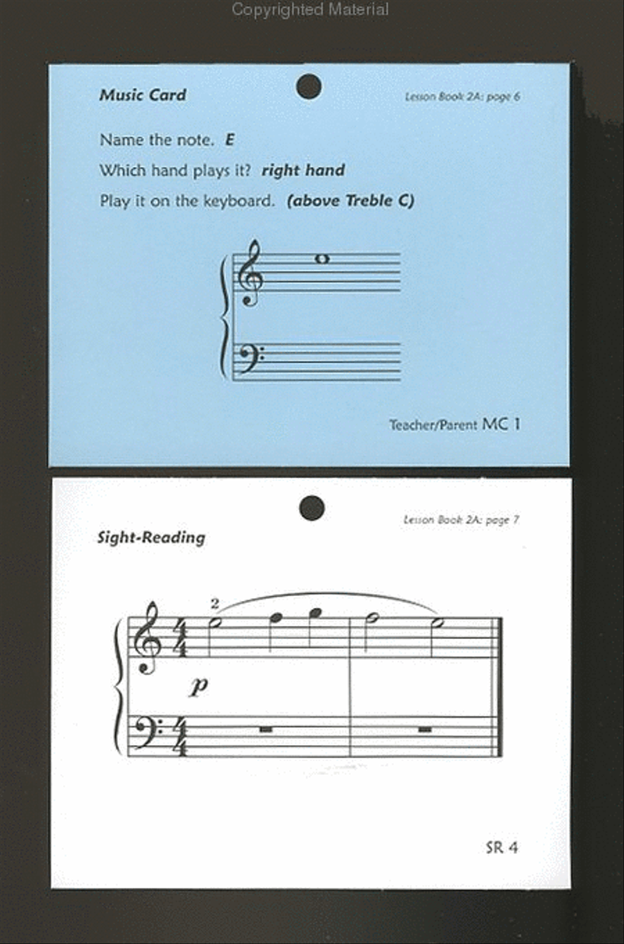 Alfred's Premier Piano Course - Flash Cards 2A Piano Method scores gallery preview page 3
