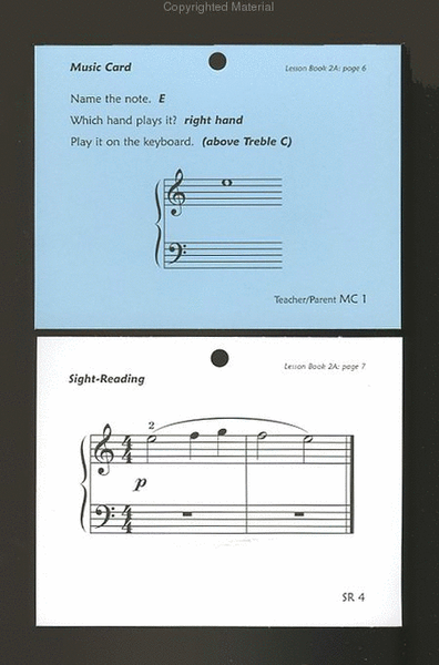 Alfred's Premier Piano Course - Flash Cards 2A