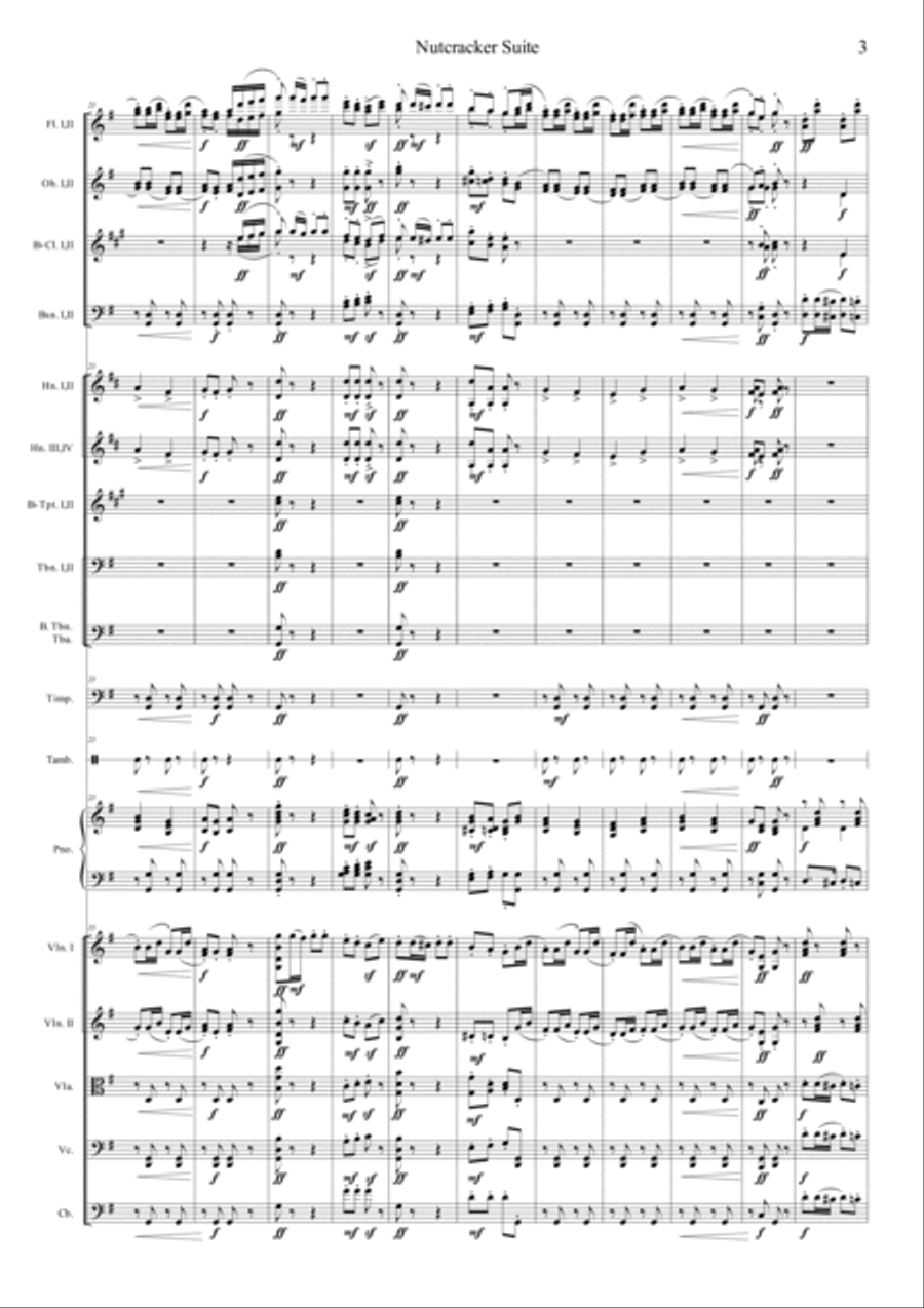 Nutcracker Op.71a - Danse Russe - Trepak Orchestra scores gallery preview page 3